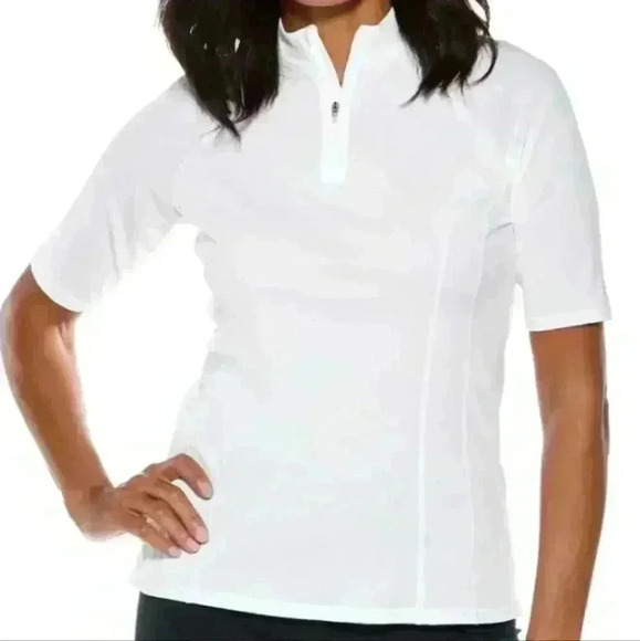 Coolibar S/S Quarter-Zip Rash Guard - Picture 1 of 3